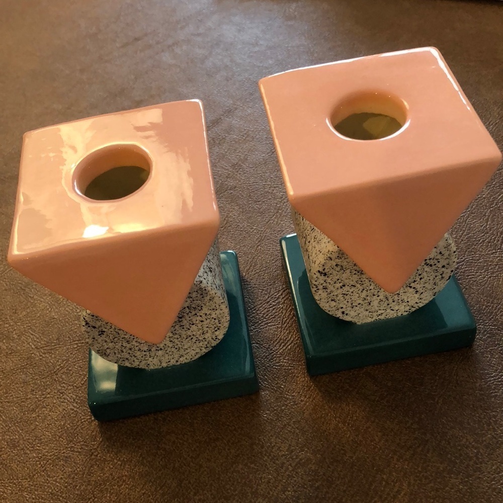 CANDLE HOLDERS MIDCENTURY MODERN - PERFECT CONDITION - Picture 5 of 7